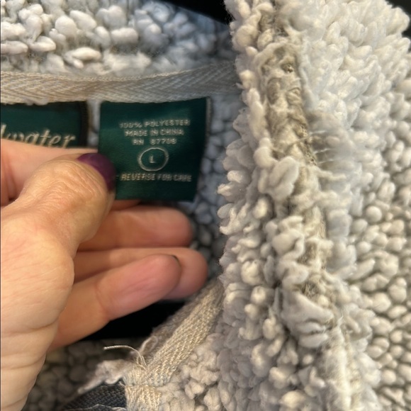 Cozy‎ Gray Sherpa Utility Jacket - Picture 3 of 4